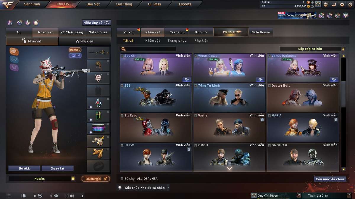 shop acc cf uy tin gia re